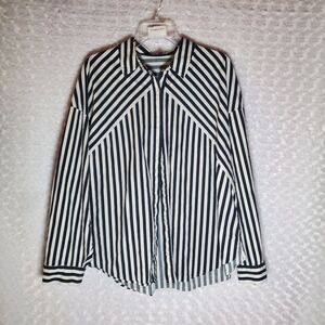 Striped Button-Down Shirt Size XL